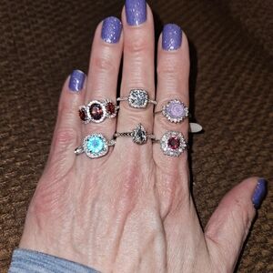 Lot Of Women's Size 9 Costume Rings